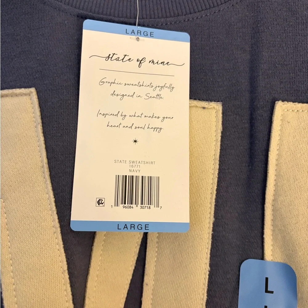 State of Mind Blue Crewneck Sweatshirt - Picture 4 of 4